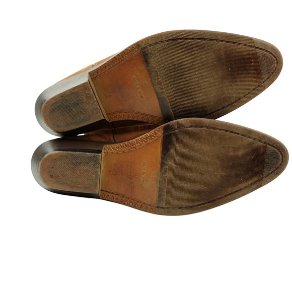 Nicole Boots Womens 6 B Brown Leather Slouch Boots Made in Spain - Picture 10 of 12